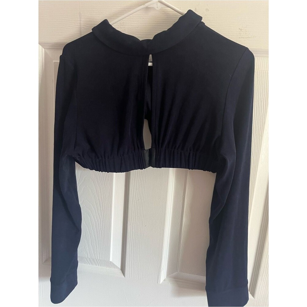 Mirror Palais Navy Underwire Polo Top Long Sleeve size XXL - Picture 7 of 9